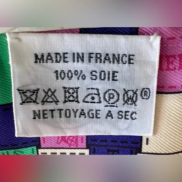 NIB HERMES Silk Bolduc Au Carre Twilly Corail Jaune Multicolor - Picture 12 of 13